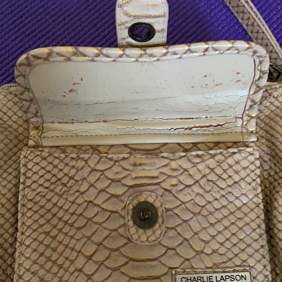 Embossed Snake Leather Wristlet - Picture 4 of 11